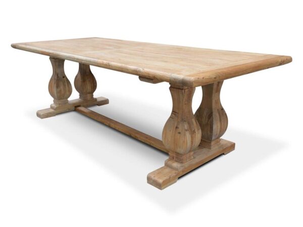 Artica Elm Wood 3m Dining Table - Rustic Natural by Interior Secrets - AfterPay Available