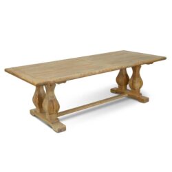 Artica Elm Wood Dining Table 2.4m - Rustic Natural by Interior Secrets - AfterPay Available