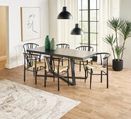 Ashton 6 Seater Dining Table Black