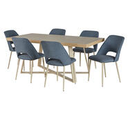 Ashton 6 Seater Dining Table Brown