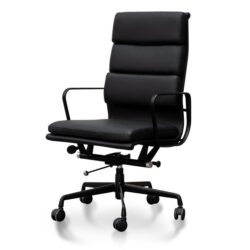 Ashton High Back Office Chair - Full Black by Interior Secrets - AfterPay Available