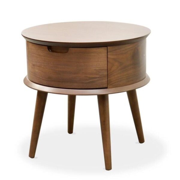 Asta Scandinavian Side Table - Walnut by Interior Secrets - AfterPay Available