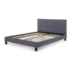 Bed Frame - Positano Collection - Charcoal Grey, Double - Double