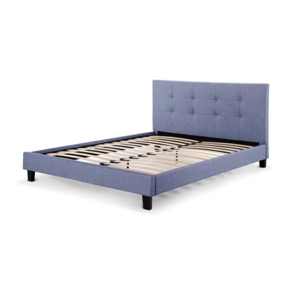 Bed Frame - Positano Collection - Pewter Grey, Double - Double