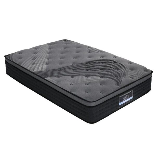Bedding Alanya Euro Top Pocket Spring Mattress 34cm Thick - King Single