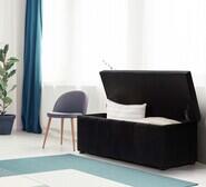 Bekah Ottoman Black
