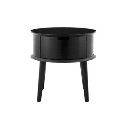Bentley Bedside Nightstand Side Table - Black - Black