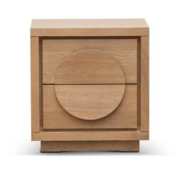 Bonnie Bedside Table - Dusty Oak by Interior Secrets - AfterPay Available