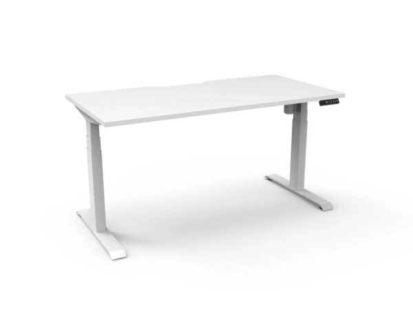Boost 1.5m Light Single Sided Workstation - White by Interior Secrets - AfterPay Available