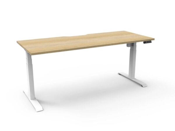 Boost 1.8m Light Single Sided Workstation - Natural & White by Interior Secrets - AfterPay Available