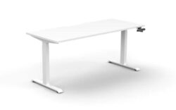 Boost Crank 1.8m Single Sided Workstation - White by Interior Secrets - AfterPay Available