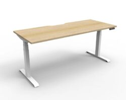 Boost Plus 1.2m Single Sided Workstation - Natural & White by Interior Secrets - AfterPay Available