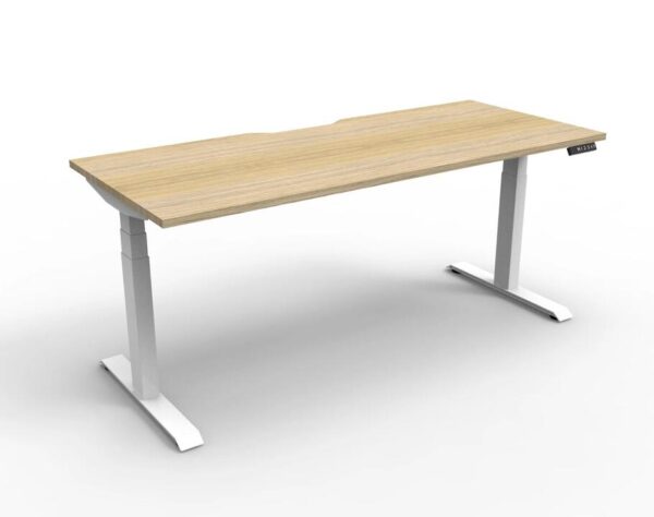 Boost Plus 1.5m Single Sided Workstation - Natural & White by Interior Secrets - AfterPay Available