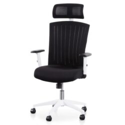 Caleb Mesh Office Chair - Black and White by Interior Secrets - AfterPay Available