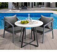 Callie 90Cm Outdoor Dining Table Black