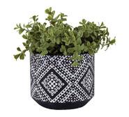 Camillia Ceramic Pot With An Artificial Plant Blue