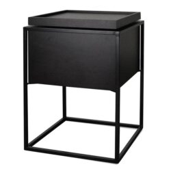 Cane Scandinavian Side Table - Black by Interior Secrets - AfterPay Available