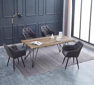 Capri 6 Seater Dining Table Brown
