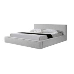 Castillo King Bed Frame - Cloudy Pepper Boucle by Interior Secrets - AfterPay Available