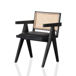 Castro Rattan Dining Chair - Black by Interior Secrets - AfterPay Available