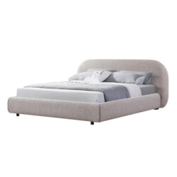 Cedar King Bed Frame - Olive Brown Boucle by Interior Secrets - AfterPay Available