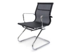 Charlie Visitor Office Chair - Black Mesh by Interior Secrets - AfterPay Available