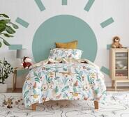 Charly Wild Jungle Double Quilt Cover Set Multi