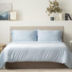 Classic Lyocell Bed Sheet Set (100% TENCEL ) | Fitted Sheet, Pillow Case & Quilt Cover Super King / Sky Blue