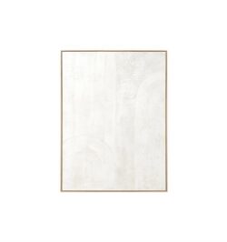 Contours I Hand Painted Wall Art - White by Interior Secrets - AfterPay Available