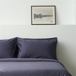 Cotton Duvet Cover Set | Cotton Quilt Cover with Pillow Case King / Midnight Blue