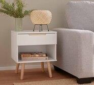 Cove Bedside Table White