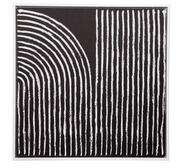 Curve Line Wall Art Black