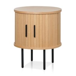 Dania Round Side Table - Natural by Interior Secrets - AfterPay Available