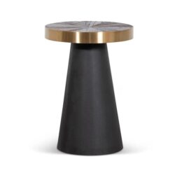 Darla Side Table - Natural Top with Dark Grey Base by Interior Secrets - AfterPay Available