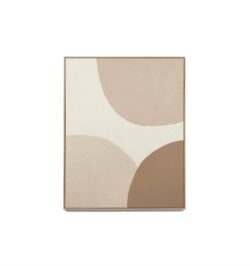 Delos Natural Framed Hand Painted Wall Art by Interior Secrets - AfterPay Available