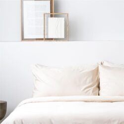 Deluxe Cotton Bed Sheet Set | Fitted Sheet, Pillow Bolster Case & Quilt Cover King / Sandshell