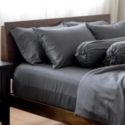 Deluxe Lyocell Bed Sheet Set (100% TENCEL ) | Fitted Sheet, Pillow Bolster Case & Quilt Cover King / Oakmoss Green