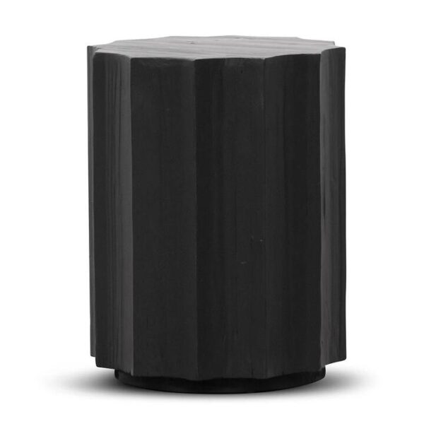 Dilara Recycled Side Table - Full Black by Interior Secrets - AfterPay Available
