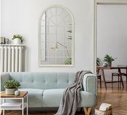 Dome Arch Mirror White