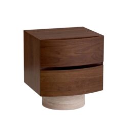 Dorit Bedside Table - Walnut by Interior Secrets - AfterPay Available