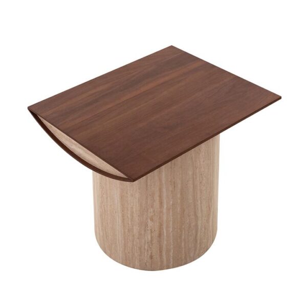 Dorit Side Table - Walnut by Interior Secrets - AfterPay Available