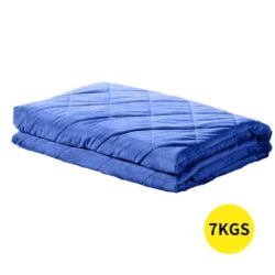 DreamZ 7KG Anti Anxiety Weighted Blanket Gravity Blankets Royal Blue Colour
