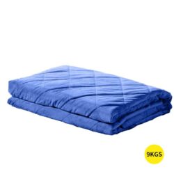 DreamZ 9KG Anti Anxiety Weighted Blanket Gravity Blankets Royal Blue Colour
