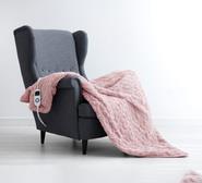 Dreamaker Faux Fur Heated Throw 160 X 120Cm Pink