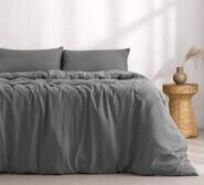 Dreamaker King Quilt Cover Set Grey