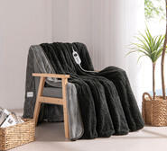 Dreamaker Reversible 200 X 180Cm Heated Throw Grey