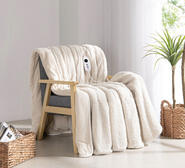 Dreamaker Reversible 200 X 180Cm Heated Throw Neutral