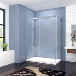 ELEGANT SHOWERS Frameless Sliding Shower Screens Luxury Bathroom, 1200 x 800mm