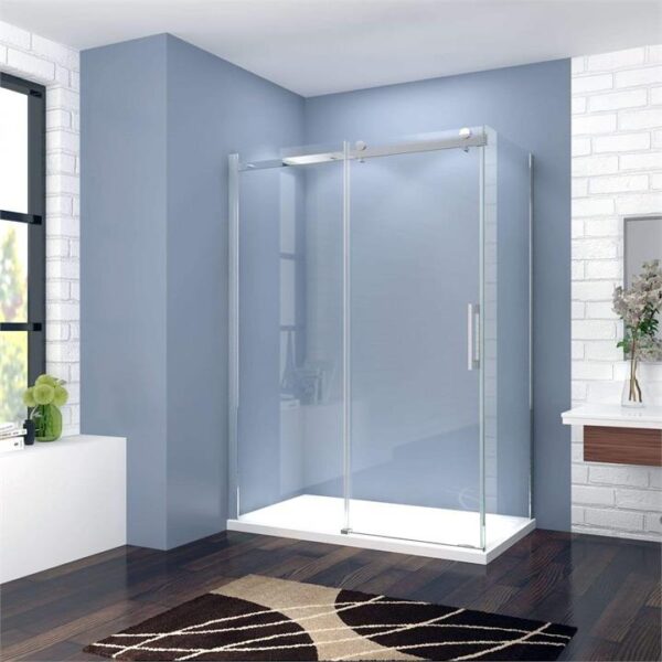 ELEGANT SHOWERS Frameless Sliding Shower Screens Luxury Bathroom, 1200 x 800mm