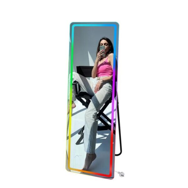 EMITTO LED Wall Mirror Full Length Bathroom Makeup Wardrobe Floor RGB Mirrors